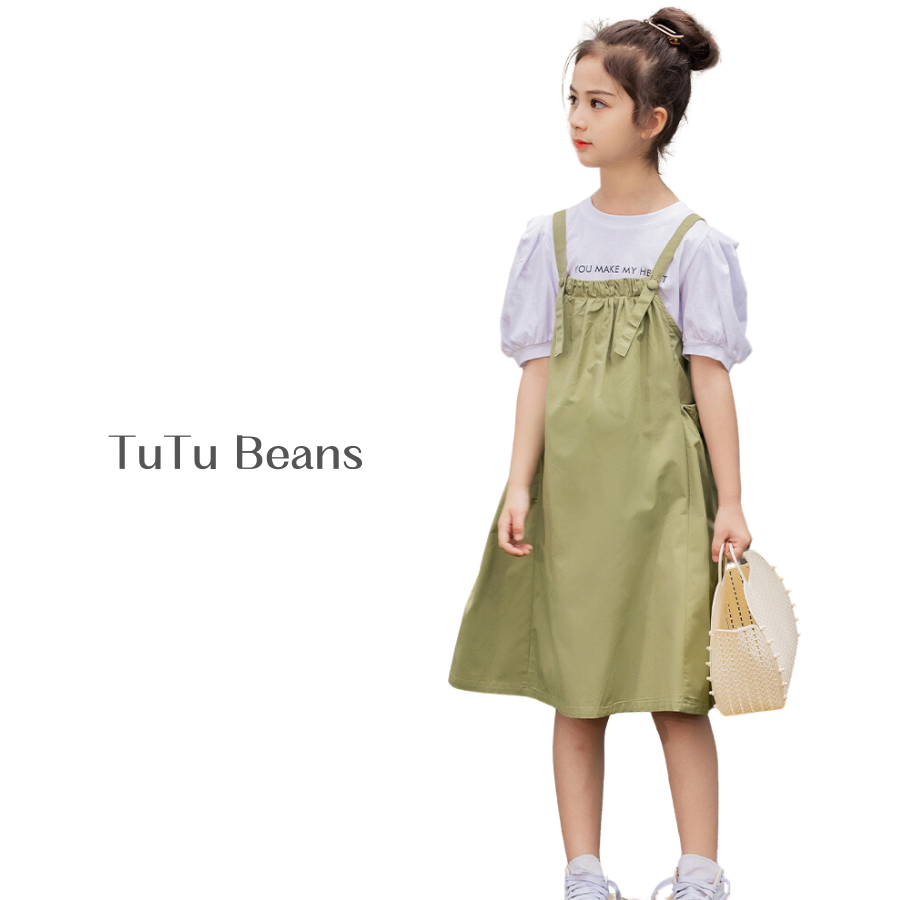 Sleeve T-Short & Jumper Skirt / TuTu Beans