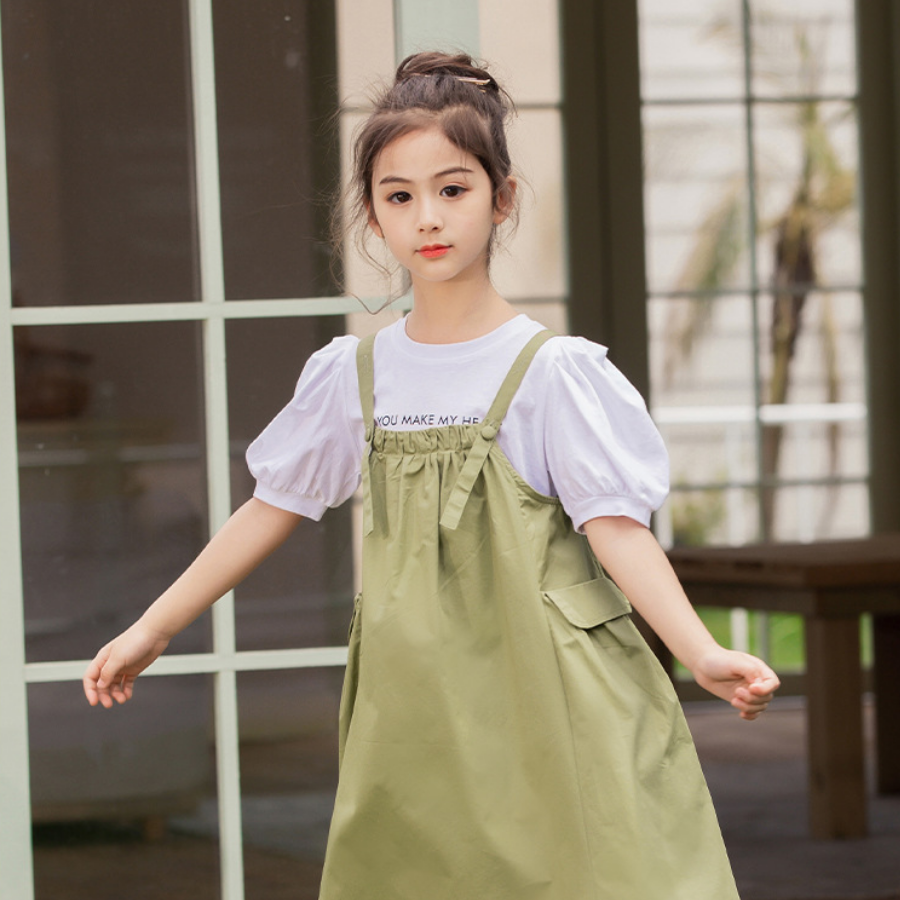 Sleeve T-Short & Jumper Skirt / TuTu Beans