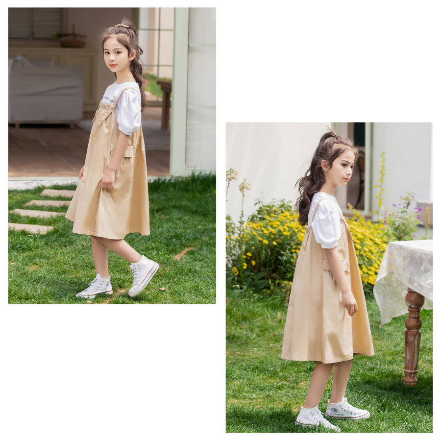 Sleeve T-Short & Jumper Skirt / TuTu Beans