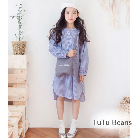 Striped Long Shirt / TuTu Beans